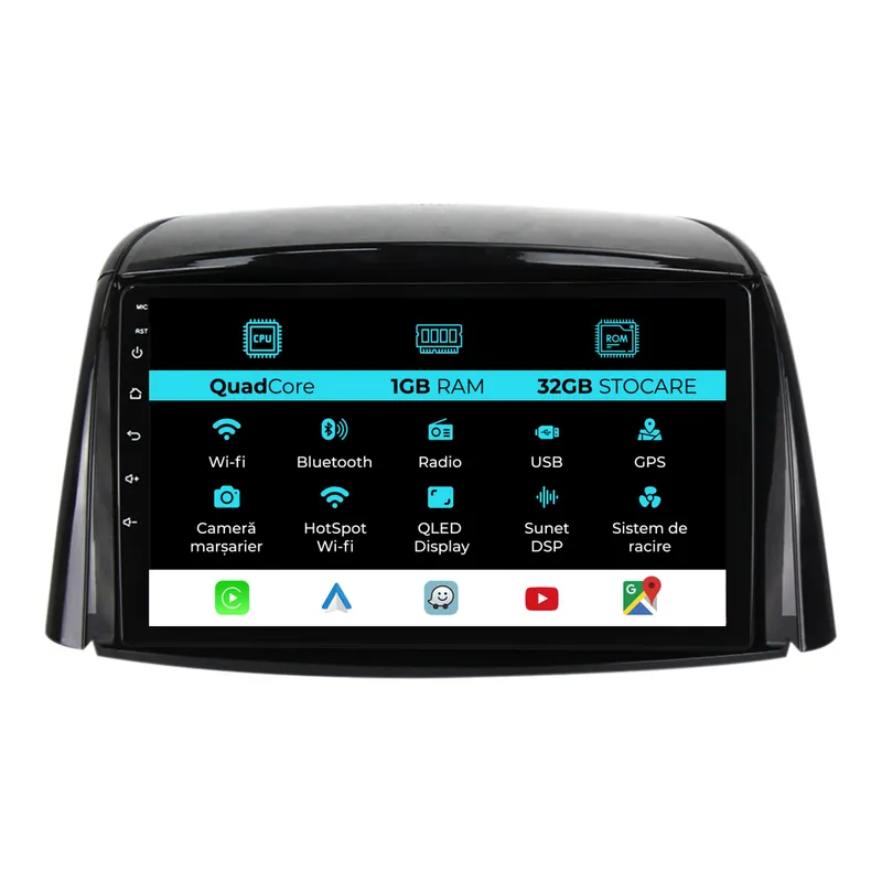 Navigatie Dedicata Renault Koleos (2008-2016), 9Inch,1Gb Ram, 32Gb Stocare, Carplay Ofertă