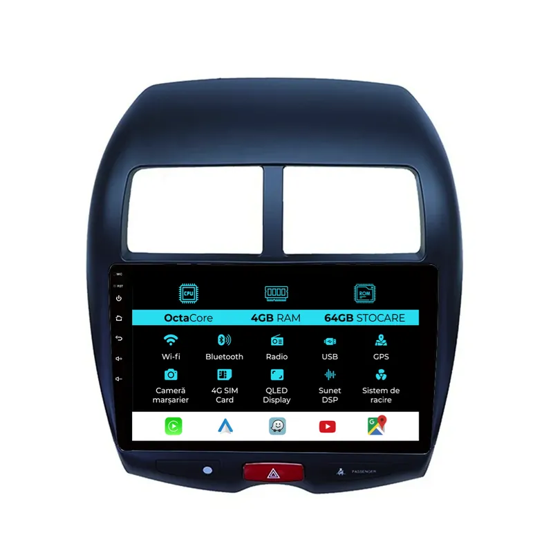 Preferatul clienților Navigatie Dedicata Peugeot 4008 (2012-2019), 10Inch, 4Gb Ram, 64Gb Stocare, Waze