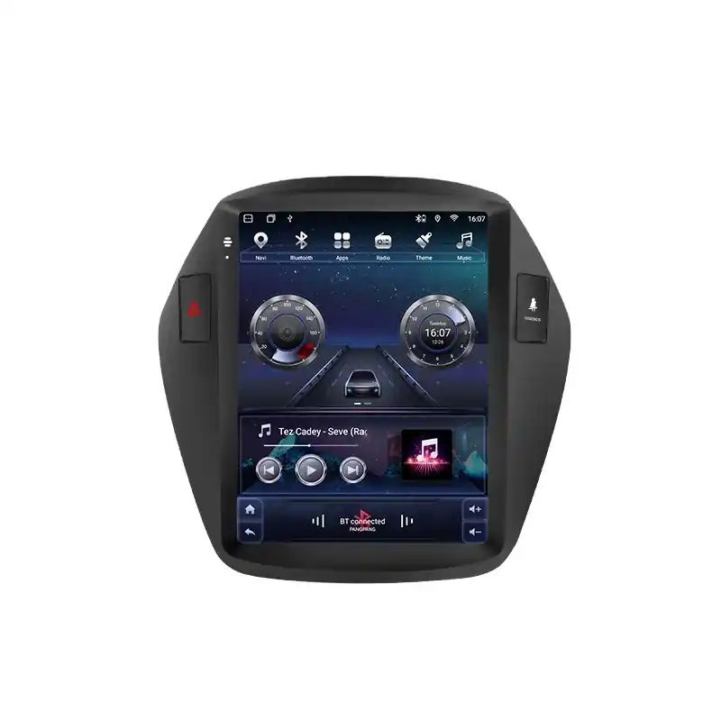 Navigatie Android Dedicata Hyundai Ix35 (2017 – 2019) 9.7 Inch, 8Gb Ram, 128Gb stocare, Bluetooth, WiFi, Carplay Livrare gratuită