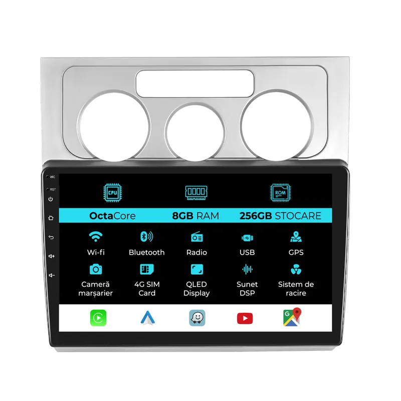 Mai ieftin Navigatie Dedicata Volkswagen Touran (2003-2010), 10Inch, 8Gb Ram, 256Gb Stocare, Carplay