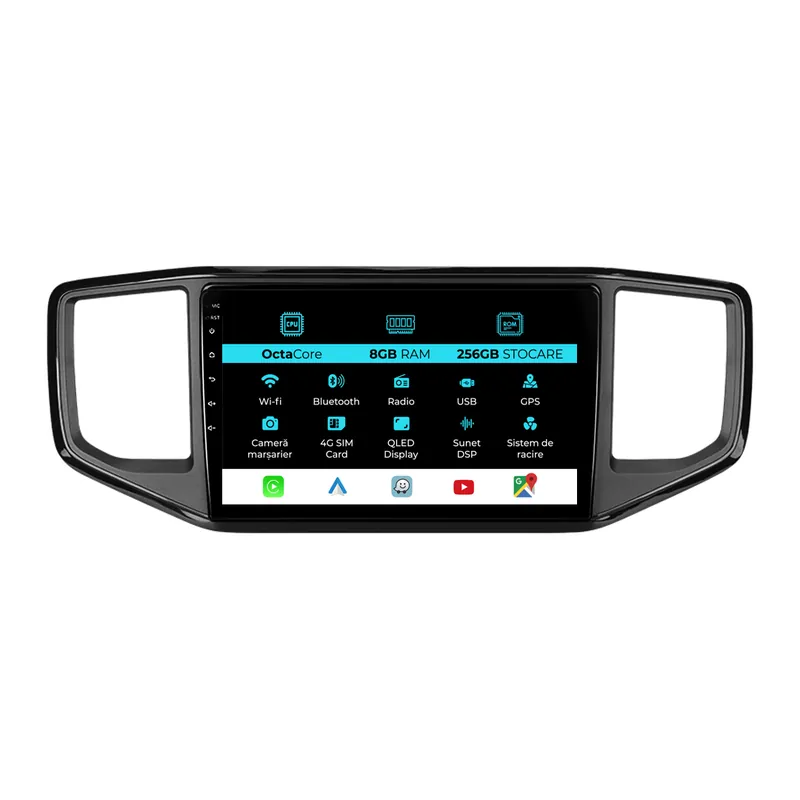 Preferatul clienților Navigatie Dedicata Volkswagen Amarok (2016-2022), 9Inch, 8Gb Ram, 256Gb Stocare, Carplay