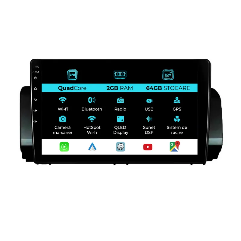 Reducere specială Navigatie Dedicata Dacia Logan Sandero Jogger (2021-2023), 9Inch, 2Gb Ram, 64Gb Stocare, Carplay