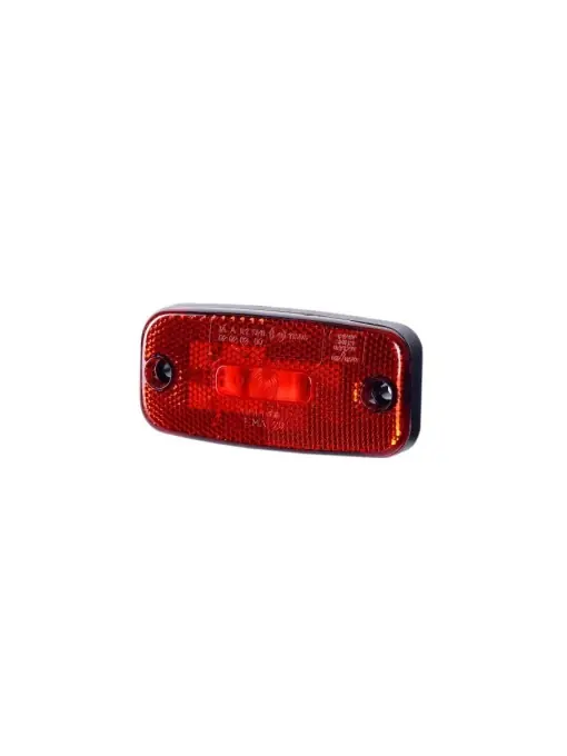 Lampă de marcaj Horpol, cu dispozitiv reflectorizant, culoare roșie, 12/24V Retur ușor