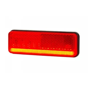 Lampă de marcaj, Horpol, 12/24V, model XS Slim, albă, 35 mm lățime Popular