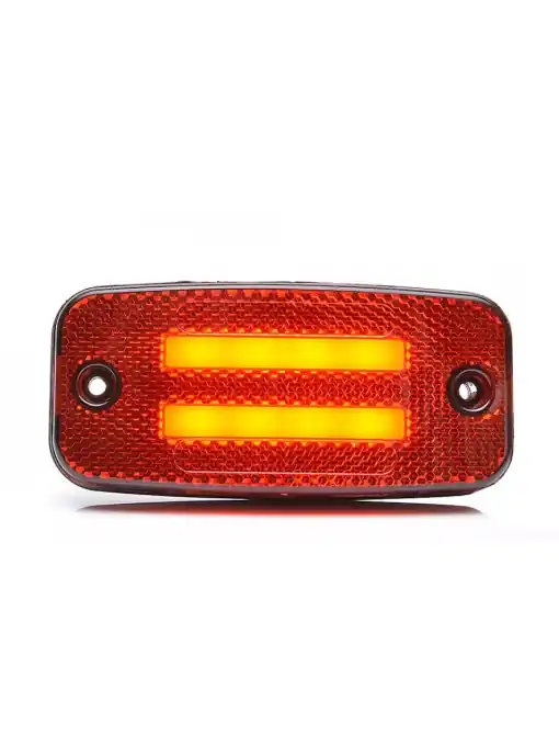 Lampă marcaj lateral, WAŚ, roșie cu suport W158 12/24V Comandă acum