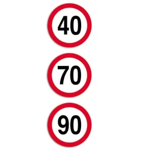 Autocolant limita viteza 40KM film reflectorizant clasa I HICO Nu rata