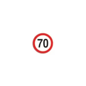 Super ofertă Autocolant limita viteza 70 km, HICO TWY105, film reflectorizant, clasa I, D-200 mm