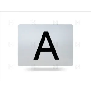 Placuta insemn A MVM VEM044/F, pliabila vertical, din aluminiu Cel mai bun preț
