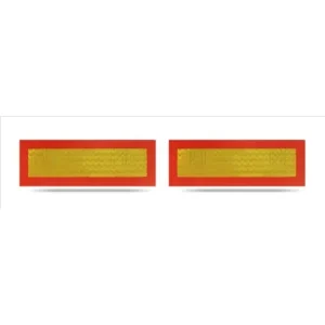Ofertă limitată Set 2 placute reflectorizante MVM VEM006, 565 x 196 mm, cu suport aluminiu