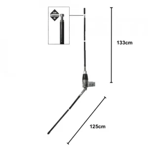 Albrecht Antenă stație Mini Boomerang 133 cm, 450W Plată securizată