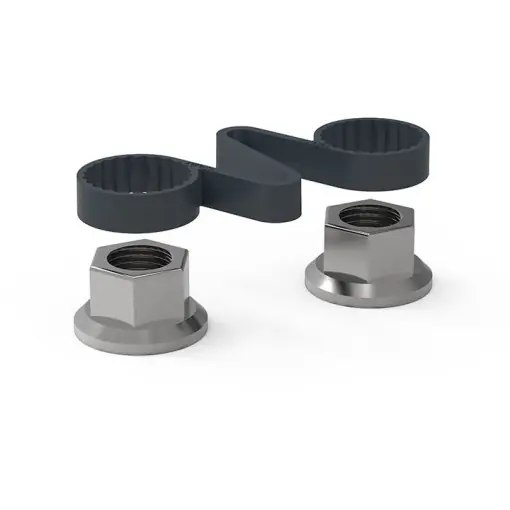Indicator de siguranță prezoane cu inel dublu Checklink, Gri, 32 mm Disponibil imediat