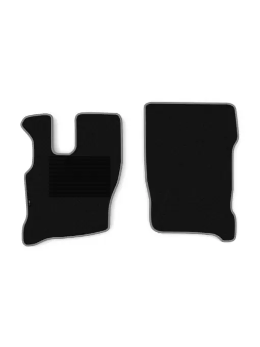 Set 2 covorase camion F-Core, velur, pentru IVECO EUROCARGO I-III, 1991 - 2015, Negru - Gri Disponibil imediat