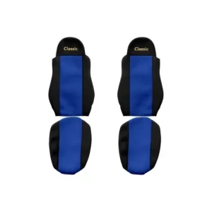 Vezi acum Set huse scaun camion, F-core, Classic, pentru DAF 95 XF, CF 85, LF 45, LF 55, XF 105, XF, Albastru