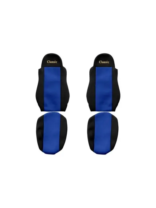 Vezi acum Set huse scaun camion, F-core, Classic, pentru DAF 95 XF, CF 85, LF 45, LF 55, XF 105, XF, Albastru