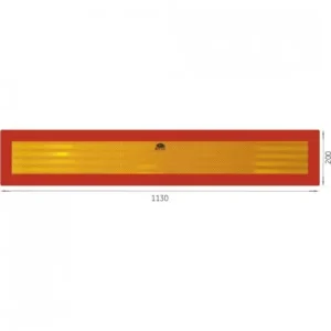 Placuta reflectorizanta pentru camioane 113x20 cm Preferatul clienților