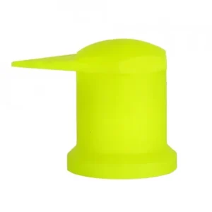Set 10 capace pentru prezoane roata, cu indicator, MEGA DRIVE NW33/Z/Y/NEON WSG, 33 mm, galben neon, din plastic Ofertă