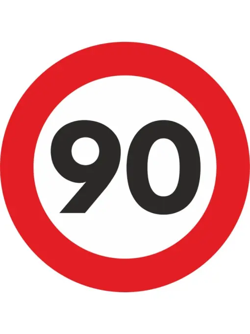 Cumpără acum Autocolant Sticker "Limita Viteza" Reflectorizant - 90km/h