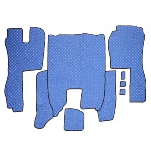 Ofertă specială Set Covorase Piele Ecologica Truck Umbrella Pentru Scania Seria R 2006-2020 Albastru