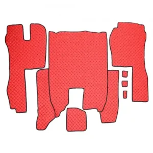 Set Covorase Piele Ecologica Truck Umbrella Pentru Scania Seria R 2006-2020 Rosu Preț redus