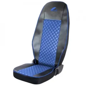 Livrare rapidă Set huse scaun UMBRELLA pentru SCANIA R SERIE 2006-2020 ECO LEATHER BLACK+BLUE