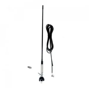 Antena Cb Pni S60 Cu Fluture, Lungime 59 Cm, Cu Montura, Cablu Si Mufa Pl259, Fibra De Sticla Bestseller