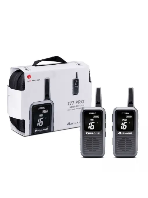 Ofertă limitată Stație radio portabilă PMR446/LPD Midland 777 PRO set cu 2 bucăți - Ediție limitată