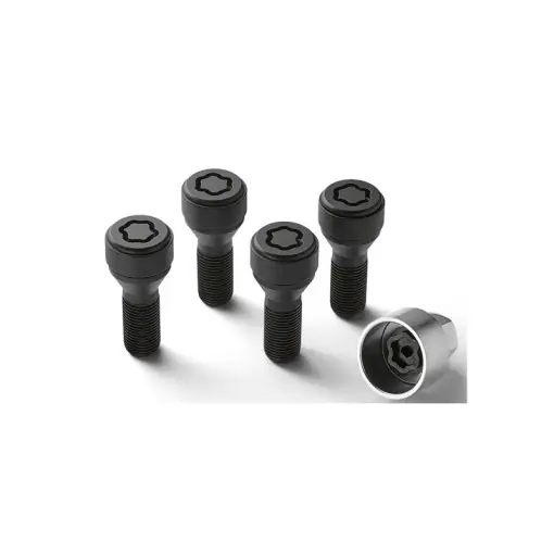 Reducere specială Set 4 suruburi/prezoane + cheie antifurt roti Originale/OE, M14X1,25