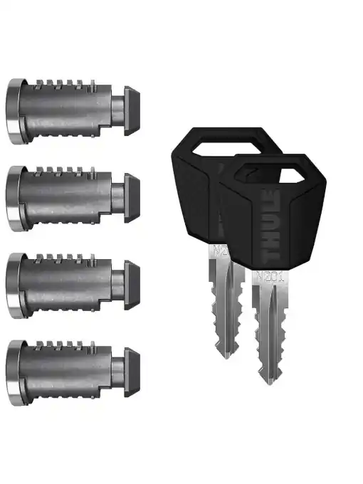 Set 4 butuci si chei pentru THULE One-Key System 450400 Popular