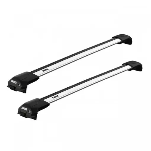 Bare transversale Thule WingBar Raised Edge Silver dedicate pentru Dacia Sandero Stepway 2013-2020 cu bare longitudinale inaltate Nu rata