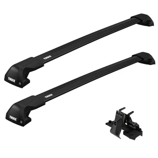 Ofertă limitată Bare transversale Thule WingBar Evo Flush Edge Black dedicate pentru Dacia Lodgy 2012+ cu bare longitudinale integrate