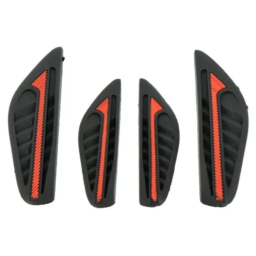 Door bumper strips for car side protection-Black and red Reducere specială