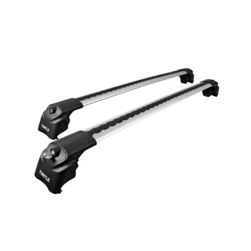 Bestseller Set bare transversale portbagaj Turtle Air-v1, culoare argintie, dedicate pentru DACIA DUSTER (HS) SUV 10-13 ,sistem prindere pe bare longitudinale