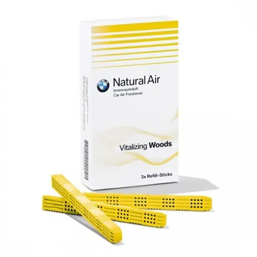 Livrare rapidă Set rezerve odorizant auto original BMW Natural Air, 3 buc aroma Vitalizing Woods