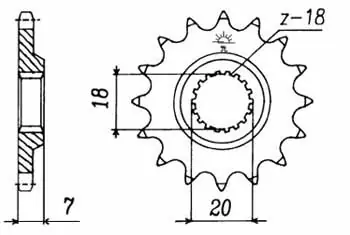 Reducere specială EMGO - Pinion (fata), 12 dinti (ultima bucata) EMGO