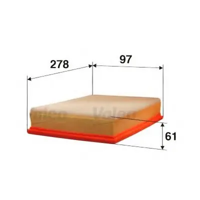 Plată securizată Filtru aer VALEO 585181 VALEO