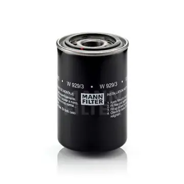 Plată securizată Filtru ulei Mann-Filter W 929 3 Mann-Filter