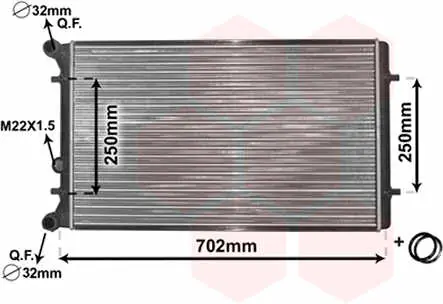 Radiator apa Audi A3 1.9 TDI 1996-2003 cu sau fara AC Ava Mai ieftin