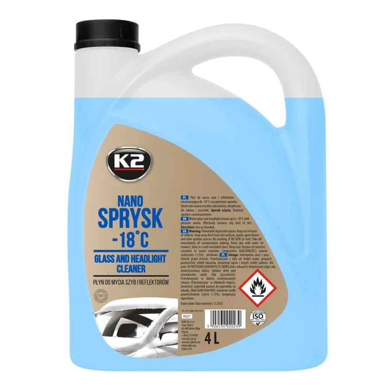 K2 Nano -18°C 4L - Solutie parbriz iarna Plată sigură