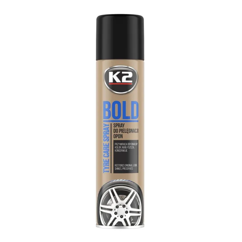 K2 Bold 600ml - Spray intretinere cauciuc si anvelope Reducere specială