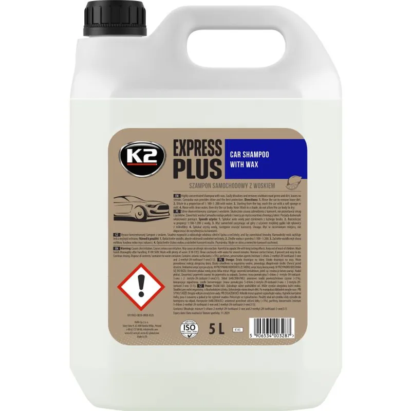 Retur gratuit K2 Express plus 5L - Sampon auto cu ceara