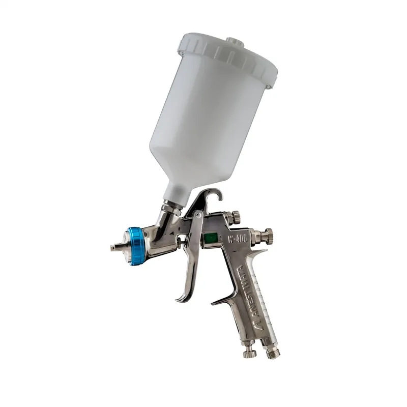 Reducere Pistol de vopsit, Anest Iwata W-400 WB1 / WB2 Classic Plus - vopsea pe baza de apa, cupa plastic 600 ml, duza la alegere