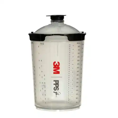 Vezi acum Sistem aplicat vopseaua, 3M™ PPS™ Series 2.0, contine 50 pungi, 50 filtre, 32 dopuri, 1 cana refolosibila