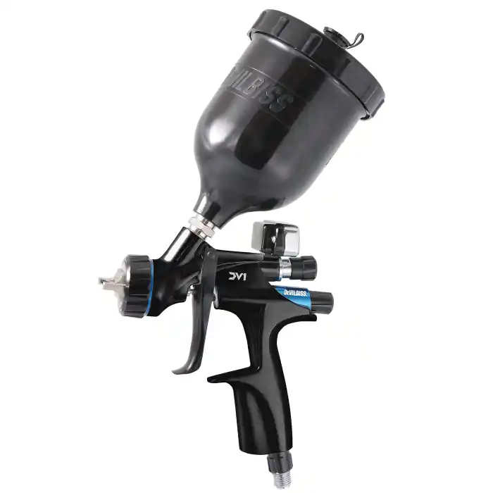 Pistol de vopsit, DeVilbiss DV1 Digital pentru vopsea, cupa plastic 600 ml, duza la alegere, consum aer incepand cu 300 l/min Cumpără acum