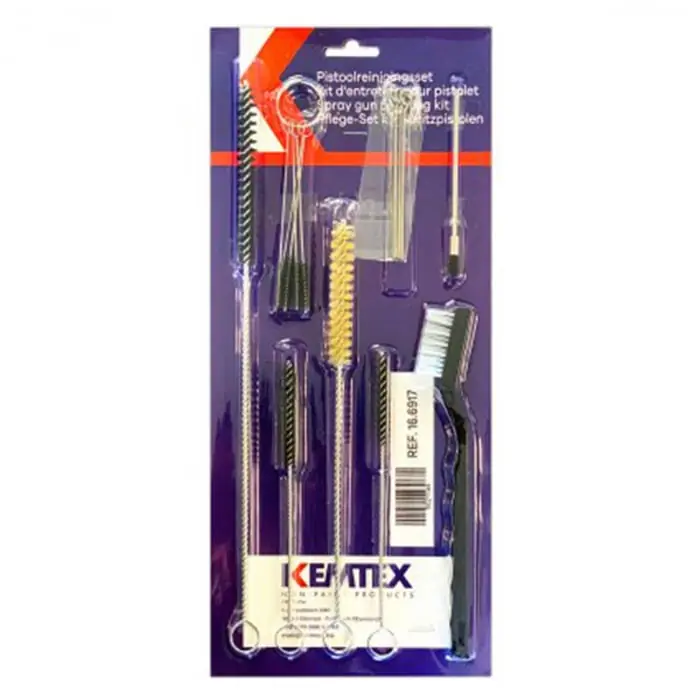 Vezi acum Set curatat, Kemtex 16.6917, curatat si intretinere pistol de vopsit, pachet 17 piese