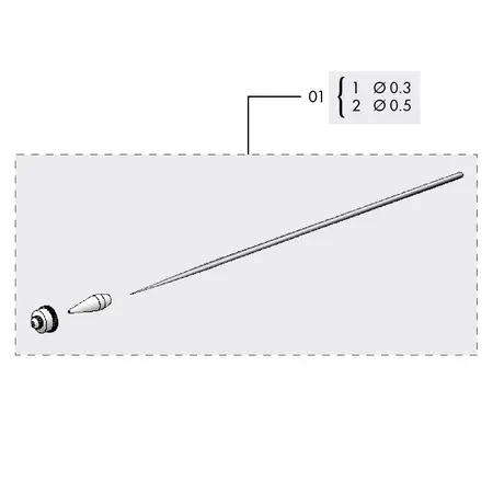 Set ac + duza pentru aerograf Sagola XTech 500 profesional duza 0.3 mm Retur gratuit