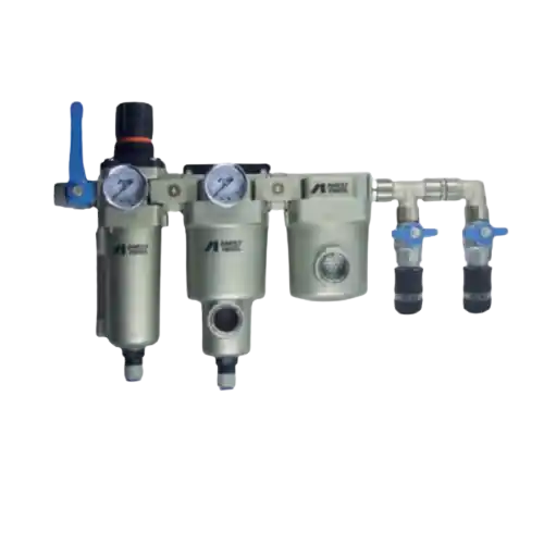 Cumpără acum Baterie filtrare aer comprimat, Anest Iwata D9250232, filtrare aer vopsitorie cu regulator, baterie 3 filtre