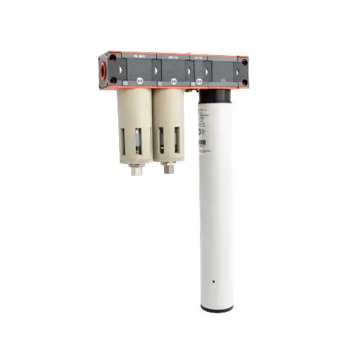 Baterie filtrare aer + uscator, MW D200U, filtrare aer vopsitorie cu regulator, baterie 2 filtre, pana la 0.01 microni, debit 250 l/min Retur ușor