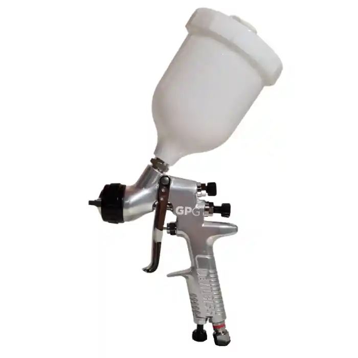 Pistol de vopsit DeVilbiss GPG-GPG1, cupa plastic 560 ml, duza la alegere, consum aer incepand cu 270 l/min Cumpărături sigure
