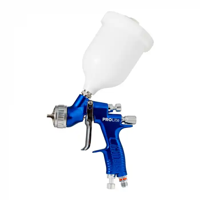 Calitate înaltă Pistol de vopsit DeVilbiss PROLITE, cap aer GHV30, cupa plastic 600 ml, duza 1.2 mm, consum aer 460 l/min
