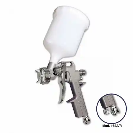 Pistol de vopsit, GAV Linea 162A, cupa plastic 600 ml, duza la alegere, consum aer incepand cu 100 l/min Plată securizată